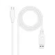 Cable USB-C a USB NANOCABLE 10.01.4001-W Blanco 1 m