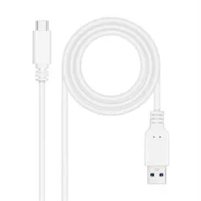 Cable USB-C a USB NANOCABLE 10.01.4002-W Blanco 2 m