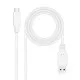 Cable USB-C a USB NANOCABLE 10.01.4002-W Blanco 2 m