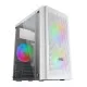 Caja Semitorre ATX Mars Gaming MC300W Blanco RGB