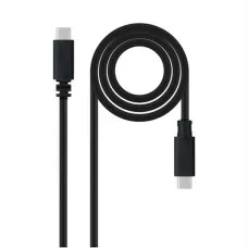 Cable USB-C NANOCABLE 10.01.2301-L150 Negro 1,5 m