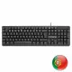Keyboard Mars Gaming AK0PT Spanish Qwerty Qwerty Portuguese Black