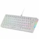 Teclado Gaming Mars Gaming MKMINIPROWBES Blanco Qwerty Español