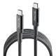 Cable USB-C a USB-C NGS KNOT65W-2 Negro 2 m