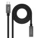 Cable Alargador USB-C NANOCABLE 10.01.4400 Negro 50 cm