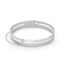 Pulsera Mujer Rosefield JPABG-J043 Gris Acero Inoxidable 6 cm