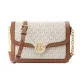 Shoulder Bag Michael Kors Leida Beige 34 x 27 x 9 cm