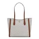 Shoulder Bag Michael Kors Leida Beige 34 x 29 x 12 cm