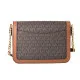 Shoulder Bag Michael Kors Leida Brown 24 x 17 x 6 cm