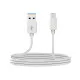 USB A to USB C Cable DCU 30402065 White