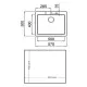 Sink with One Basin Teka FORSQUARE 50 40 TG (60 cm)