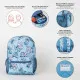 Mochila Infantil Stitch Azul 23 x 33 x 9 cm