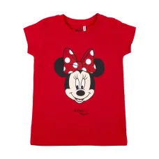 Child's Short Sleeve T-Shirt Minnie Mouse Red