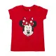 Camiseta de Manga Corta Infantil Minnie Mouse Rojo