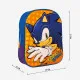 3D School Bag Sonic Orange Blue 25 x 31 x 9 cm