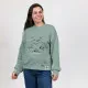 Sudadera sin Capucha Mujer The Mandalorian Verde Verde Claro