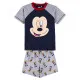 Pijama de Verano Mickey Mouse Gris