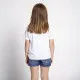 Child's Short Sleeve T-Shirt Stitch White