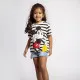 Camiseta de Manga Corta Infantil Mickey Mouse Multicolor