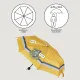Foldable Umbrella Harry Potter Hufflepuff Yellow 53 cm