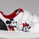 Zapatillas Deportivas Infantiles Mickey Mouse Velcro Blanco
