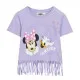 Camiseta de Manga Corta Infantil Minnie Mouse Morado