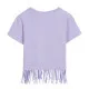 Camiseta de Manga Corta Infantil Minnie Mouse Morado