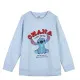 Sudadera sin Capucha Unisex Stitch Azul claro