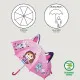 Paraguas Gabby's Dollhouse Fucsia