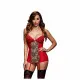 Picardías Leopardo Rojo Talla Única Baci Lingerie BW3109-LEOQS