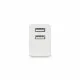 Cargador de Pared KSIX 2 USB 2.4A Blanco
