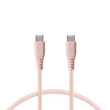 Data / Charger Cable with USB KSIX Pink 1 m