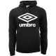 Sudadera con Capucha Niño Umbro  LOGO OH Negro