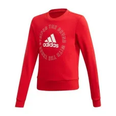 Sudadera sin Capucha Niña Adidas G Bold Crew Rojo