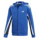 Sudadera con Capucha Niño Adidas B BOLD FZ HD Azul Infantil