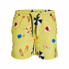 Bañador Hombre Jack & Jones  BIG PRINTS 12227754 Amarillo