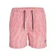 Men’s Bathing Costume PSTFIJI JJSWIM MINI STRIPE LY  Jack & Jones 12227350 Pink