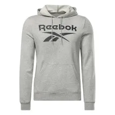 Sudadera con Capucha Hombre Reebok FT BIG LOGO OTH HZ8786  Gris
