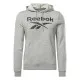 Sudadera con Capucha Hombre Reebok FT BIG LOGO OTH HZ8786  Gris
