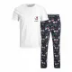 Pijama Jack & Jones JACSANTA SS Blanco