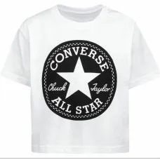 Camiseta de Manga Corta Infantil Converse Blanco
