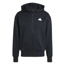 Sudadera con Capucha Hombre Adidas FUTURE ICONS BOUBLENIT FULL ZIP JI6324 Negro