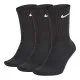 Sports Socks Nike  EVERYDAY CUSHIONED SX7664 Black Nylon (3 pcs)