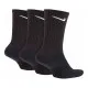 Sports Socks Nike  EVERYDAY CUSHIONED SX7664 Black Nylon (3 pcs)