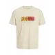 Men’s Short Sleeve T-Shirt Jack & Jones JORFREDERIKSBERG BOX 12278266 Beige