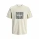 Men’s Short Sleeve T-Shirt Jack & Jones JCOTARMAC CAMO FRONT TEE Beige
