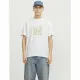 Camiseta de Manga Corta Hombre Jack & Jones JCOTARMAC CAMO FRONT TEE 12273239 Blanco