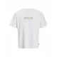 Camiseta de Manga Corta Hombre Jack & Jones JCOPACER BRANDING PRINT 12273880 Blanco