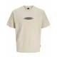Men’s Short Sleeve T-Shirt Jack & Jones JCOPACER BRANDING PRINT 12273880 Beige