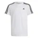 Child's Short Sleeve T-Shirt Adidas 3S TEE IC0605 White